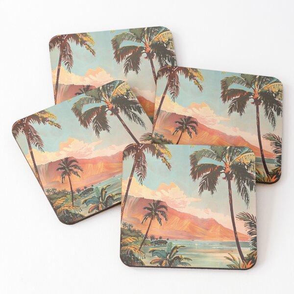 Artikelvorschau, Vintage Hawaii-Abend-Sonnenuntergang-Strand-Natur entworfen und verkauft von LVTFCOarts.