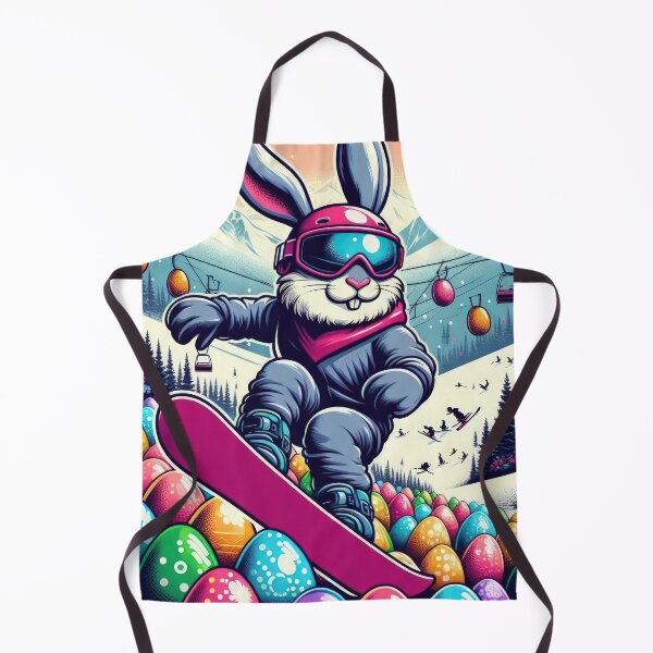 Item preview, Easter Rabbit with snowboarding Easter Funny animals designed and sold by Expressions-Sel.