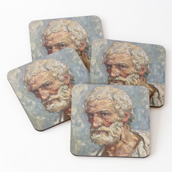 Item preview, Aristotle | Painting in the style of Vincent van Gogh designed and sold by ComicsFactory.