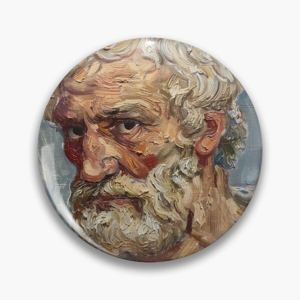 Item preview, Aristotle | Painting in the style of Vincent van Gogh designed and sold by ComicsFactory.