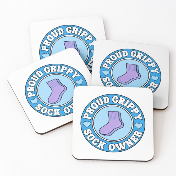 Item preview, Proud grippy sock owner Bumper Sticker Style in blue designed and sold by brodidudie.