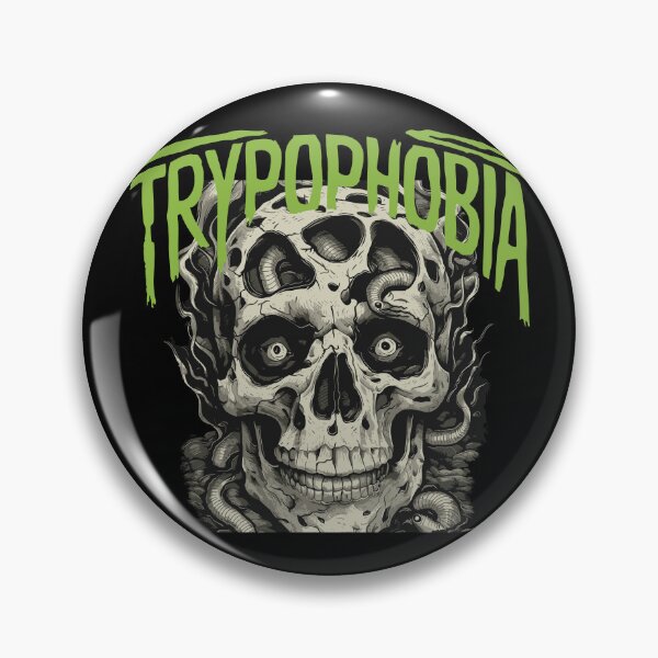 Item preview, trypophobia x skull x worm designed and sold by The  Knick Knack Nook.