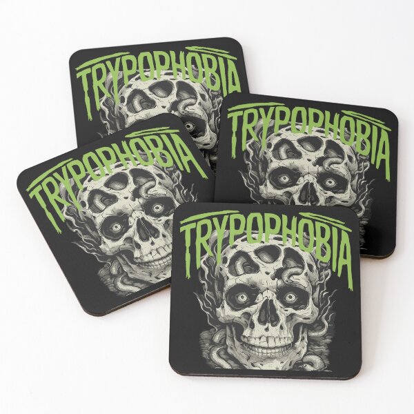 Item preview, trypophobia x skull x worm designed and sold by The  Knick Knack Nook.