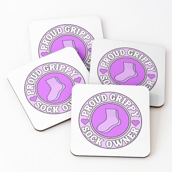 Item preview, Proud grippy sock owner Bumper Sticker Style in purple designed and sold by brodidudie.