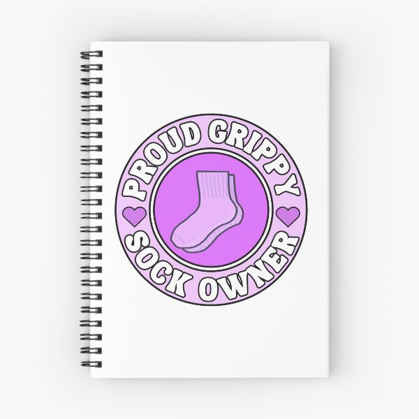 Item preview, Proud grippy sock owner Bumper Sticker Style in purple designed and sold by brodidudie.