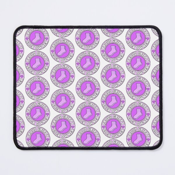 Item preview, Proud grippy sock owner Bumper Sticker Style in purple designed and sold by brodidudie.