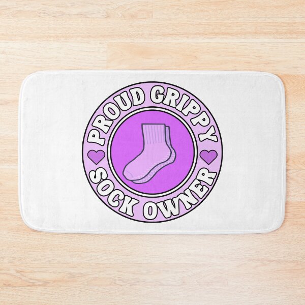 Item preview, Proud grippy sock owner Bumper Sticker Style in purple designed and sold by brodidudie.