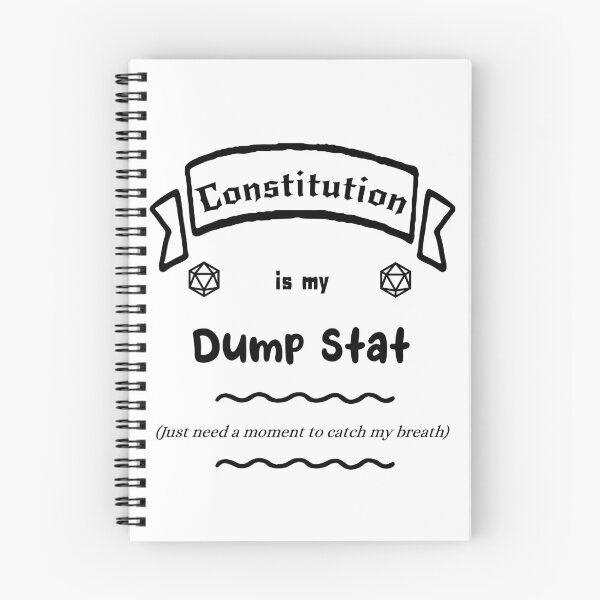 Item preview, Constitution is my Dump Stat designed and sold by PhoenixResin.