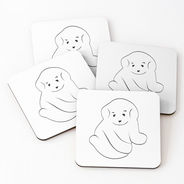 Item preview, Cuddly Puppy 2D Illustration - White & Black designed and sold by OG-Graphics.