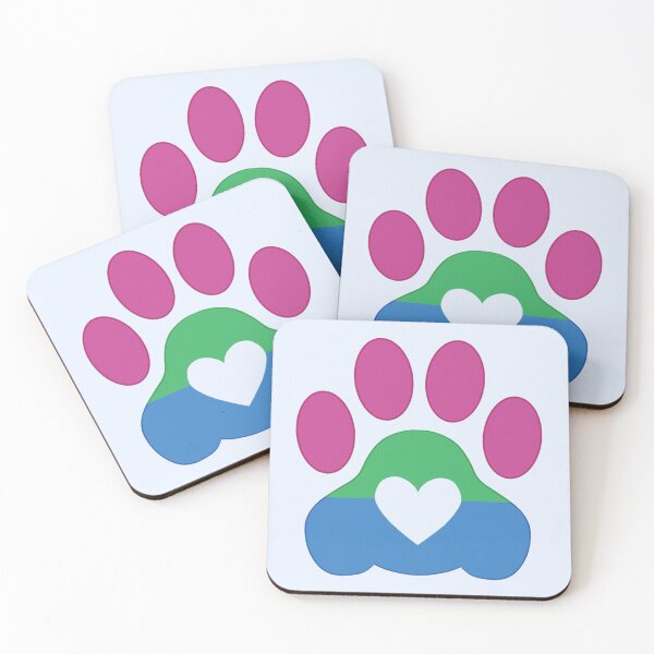 Item preview, Pride Cat Paw: Polysexual Pride designed and sold by SkyBlueArts.