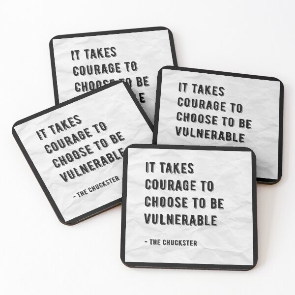 Item preview, IT TAKES COURAGE TO CHOOSE TO BE VULNERABLE designed and sold by ChucksterTees.