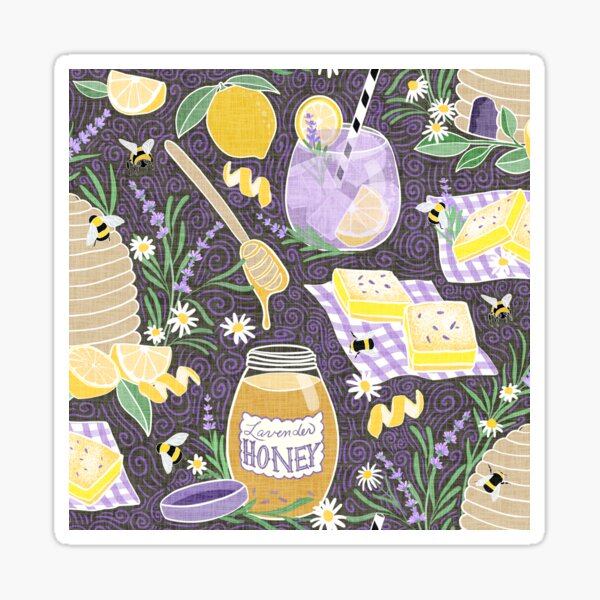 Item preview, Lavender honey bee and Lemon Treats designed and sold by ShellyPenko.