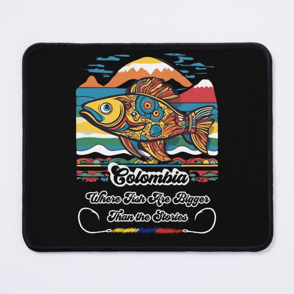 Item preview, Colombia Where Fish Are Bigger Than the Stories designed and sold by SpacePigsZone.
