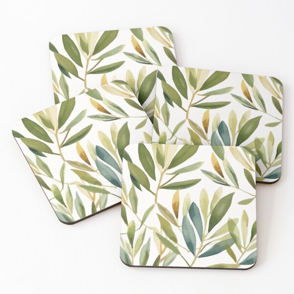 Item preview, Watercolor Olive Leaves designed and sold by TraditionalCA.