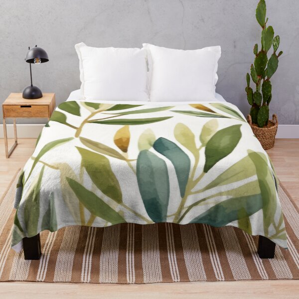 Item preview, Watercolor Olive Leaves designed and sold by TraditionalCA.