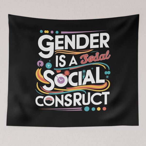 Item preview, Funny Pride LGBTQ Gay Queer Gift Color Gender Is A Social Construct Progressive Statement and Social Construct LGBTQ+ Trans Visibility Day for Equality Advocate designed and sold by Kiraz771s.