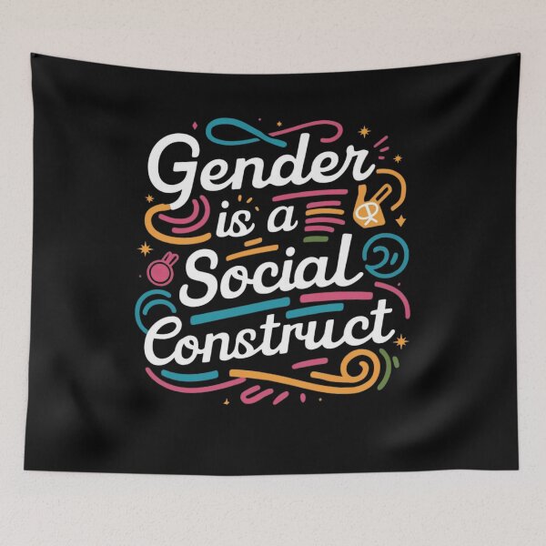 Item preview, Funny Pride LGBTQ Gay Queer Gift Gender Is A Social Construct Progressive Statement and Social Construct LGBTQ Equality Advocate designed and sold by Kiraz771s.