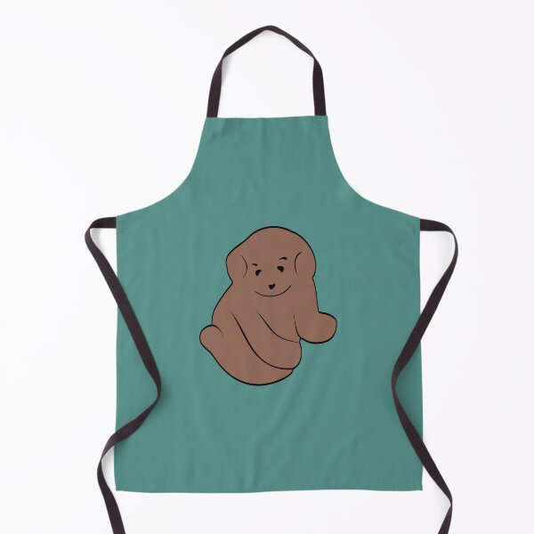 Item preview, Cuddly Puppy 2D Illustration - Dark Brown  & Turquoise designed and sold by OG-Graphics.