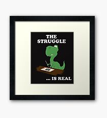 funny trex Framed Print