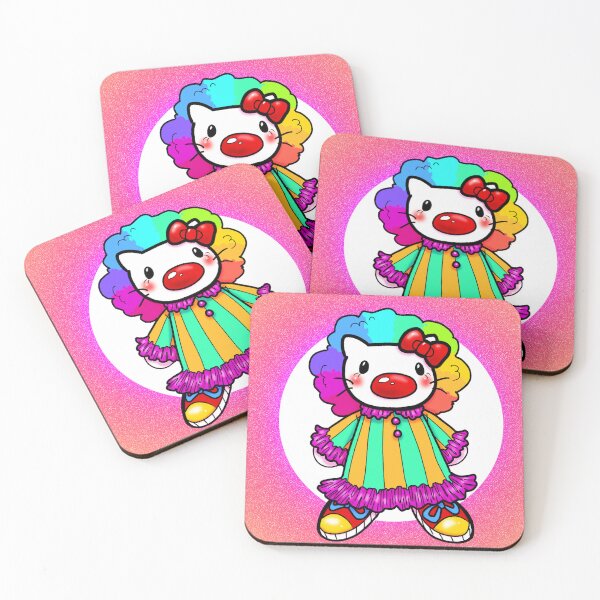 Item preview, Hello Clown Kitty designed and sold by bunnyfishing.