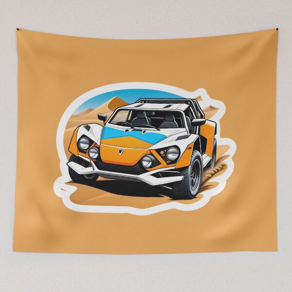 Item preview, Cool Dune Buggy Desert Rally Racing Car designed and sold by TheArtOfPat.