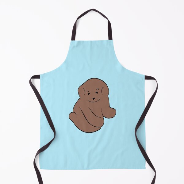 Item preview, Cuddly Puppy 2D Illustration - Dark Brown  & Very Light Blue designed and sold by OG-Graphics.