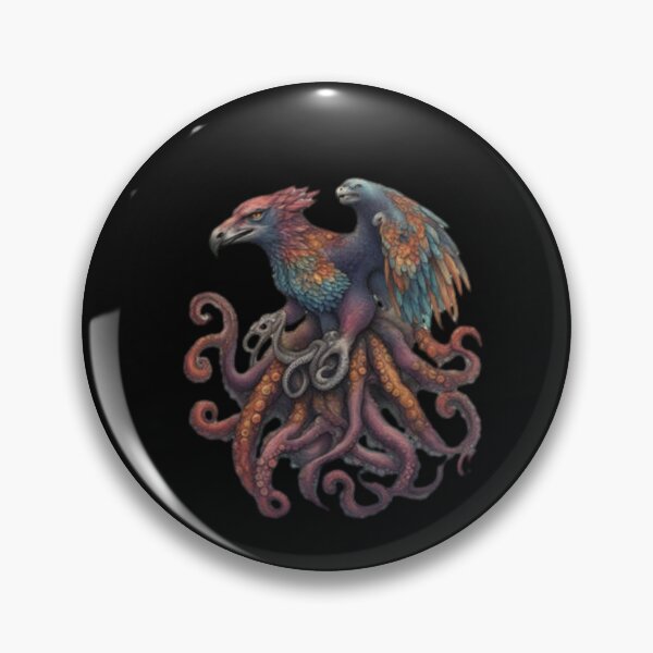 Item preview, octopus wolf and eagle merged multi color designed and sold by jamesdurhaman.