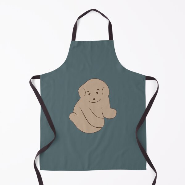 Item preview, Cuddly Puppy 2D Illustration - Light Brown & Dark Turquoise designed and sold by OG-Graphics.