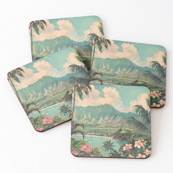 Artikelvorschau, Hawaiianische Blumen Kauai Natur Vintage Tropical entworfen und verkauft von LVTFCOarts.