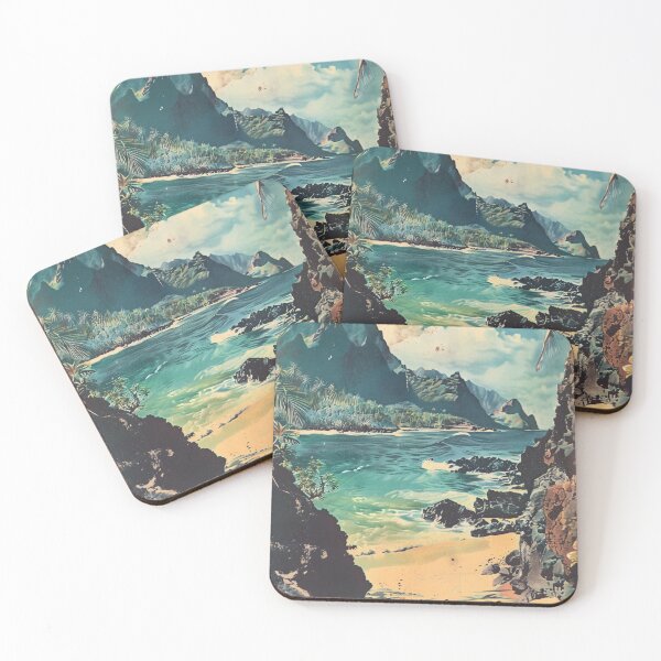 Artikelvorschau, Vintage Hawaii Beach Cove Friedliche Naturatmosphäre entworfen und verkauft von LVTFCOarts.