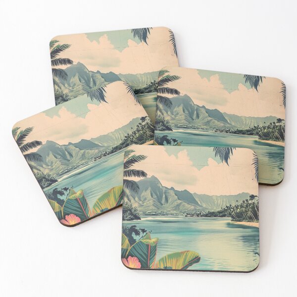 Item preview, Vintage Minimalista Hawaii Playa Flores Naturaleza Vista designed and sold by LVTFCOarts.