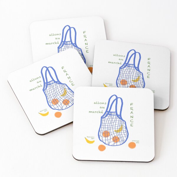 Item preview, “Allons au Marché” Grocery Bag designed and sold by sophielarratt.