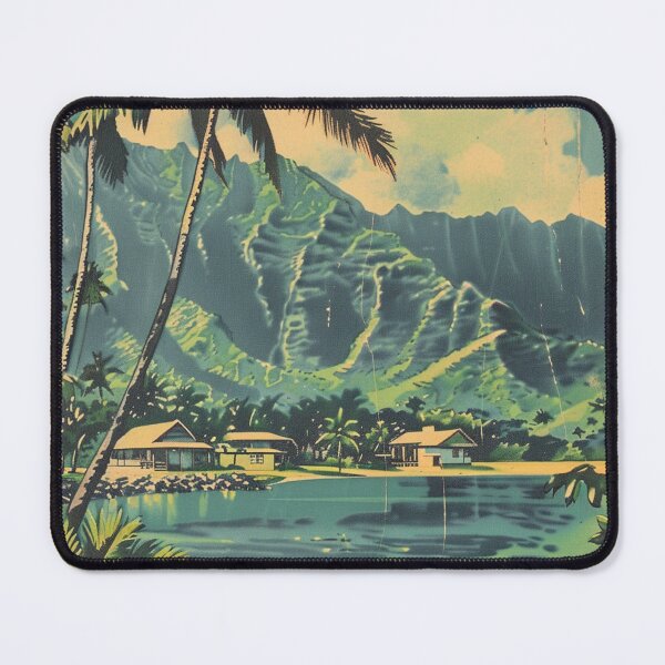 Item preview, Kauai Hawaii Vintage Summer Afternoon Beach Art designed and sold by LVTFCOarts.