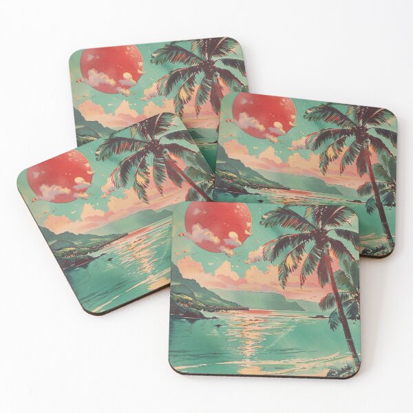 Item preview, Vintage Hawaii Atardecer Noche Playa Lofi Vibe designed and sold by LVTFCOarts.
