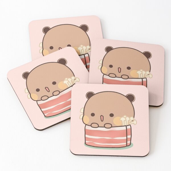 Item preview, Cute funny humor holiday birthday gift lovely cats friend girlfriend Panda Bear Brownie Sugar BuBu DuDu Mochi Milk peach Valentine xmas goma Couple v9 designed and sold by OceanLiveArts.