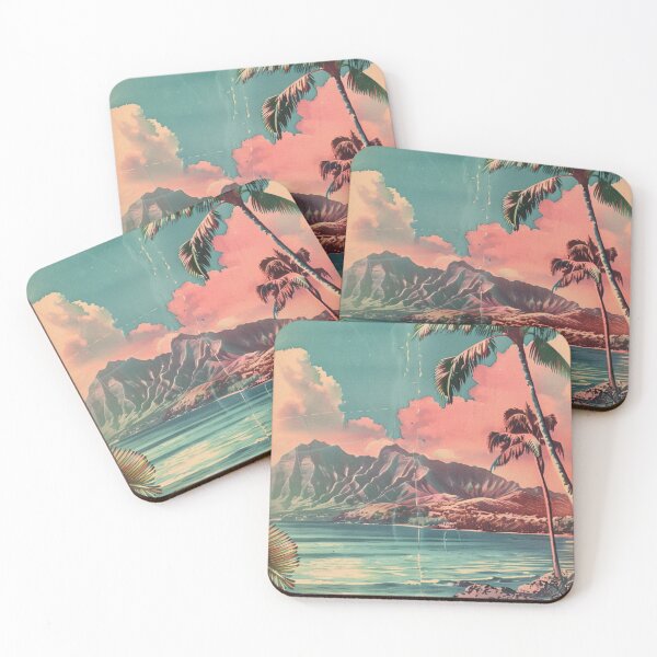Item preview, Vintage Pastel Tropical Kauai Hawaii Evening Vibe designed and sold by LVTFCOarts.