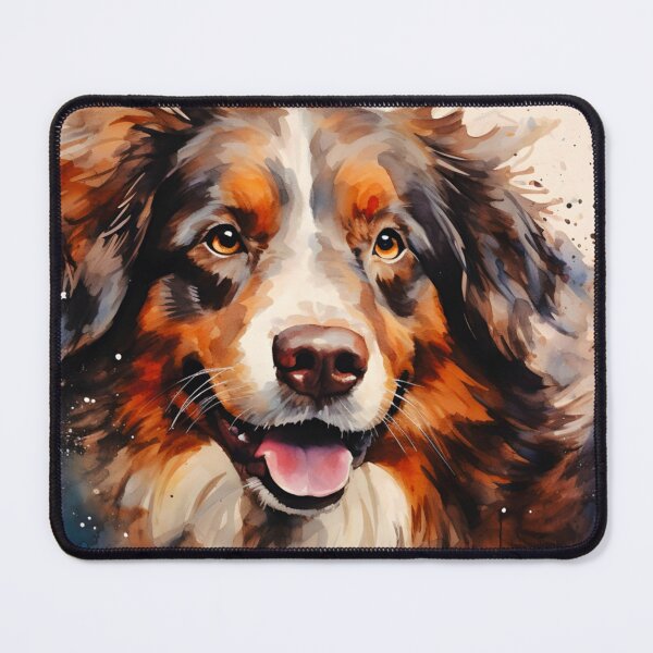 Item preview, Watercolor Australian Shepherd Dog designed and sold by TheAnimalZ00.