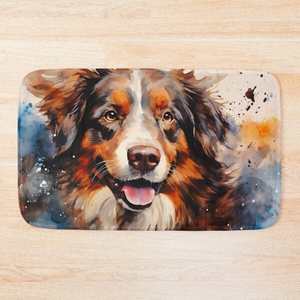 Item preview, Watercolor Australian Shepherd Dog designed and sold by TheAnimalZ00.