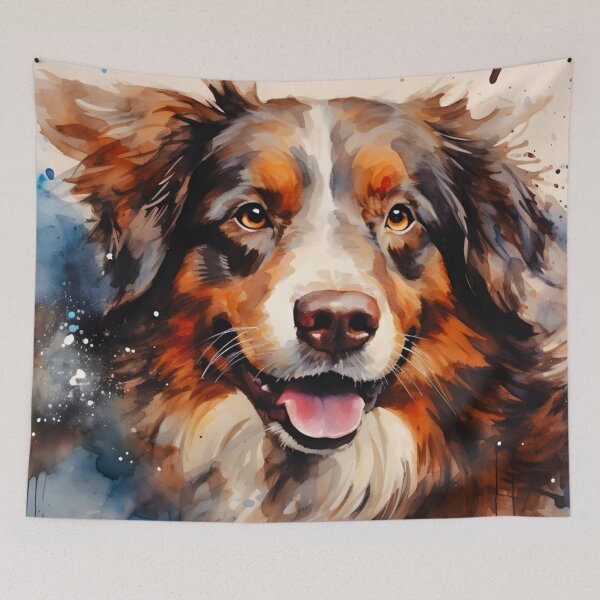 Item preview, Watercolor Australian Shepherd Dog designed and sold by TheAnimalZ00.