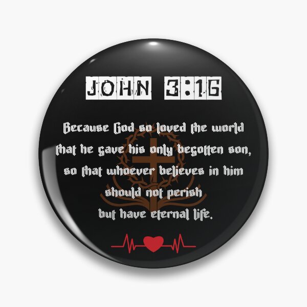 Item preview, promise of eternal life John 3:16. Gift of love. designed and sold by Virtuousvogue.
