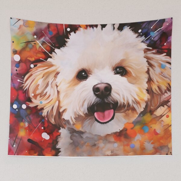 Item preview, Watercolor Bichon Frise Dog designed and sold by TheAnimalZ00.