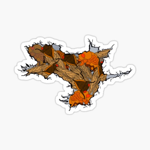 Cicadas In the Rathole Solo Sticker