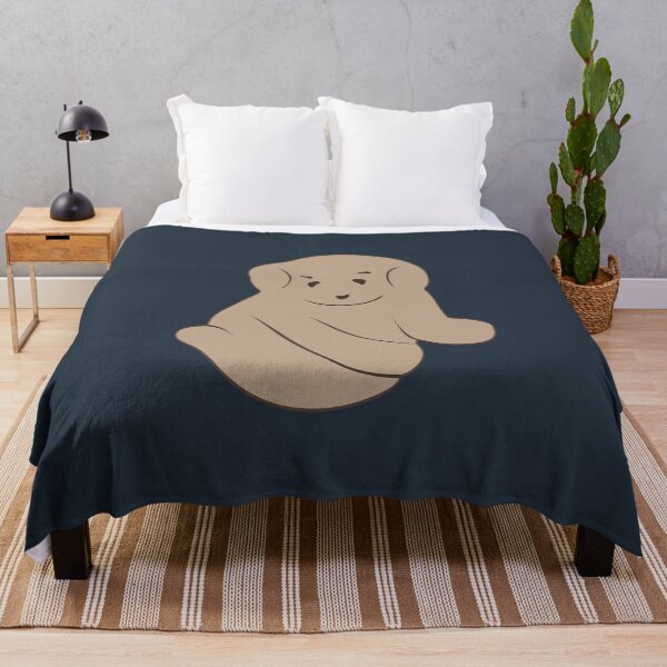 Item preview, Cuddly Puppy 2D Illustration - Light Brown & Dark Blue designed and sold by OG-Graphics.