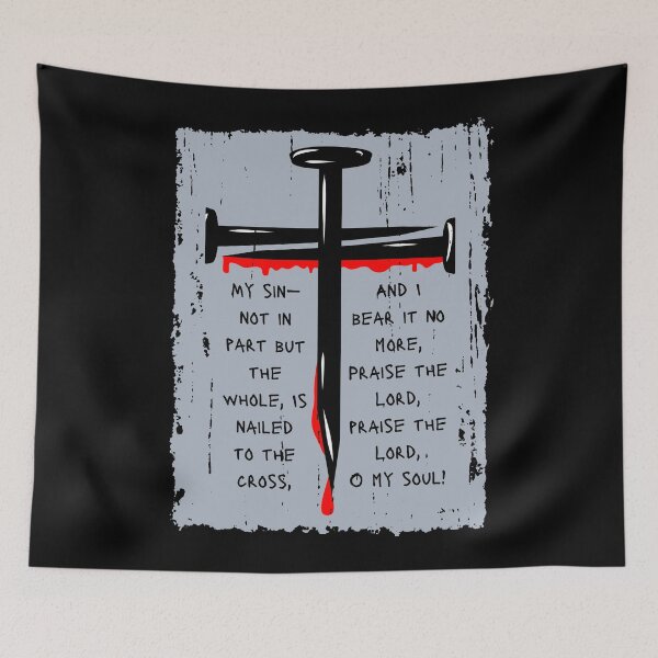 Item preview, My Sin Nailed to the Cross in Gray designed and sold by Neeshki.