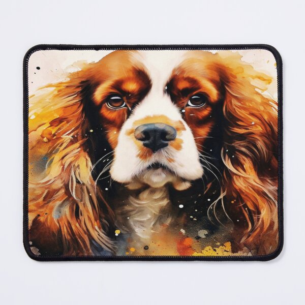 Item preview, Watercolor Cavalier King Charles Spaniel designed and sold by TheAnimalZ00.
