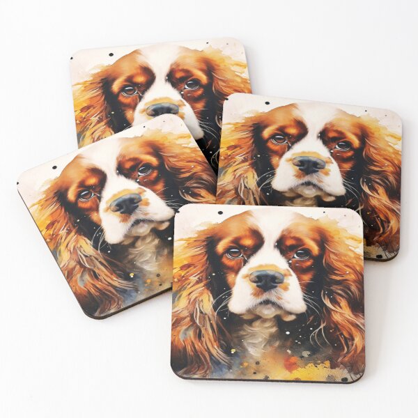 Item preview, Watercolor Cavalier King Charles Spaniel designed and sold by TheAnimalZ00.