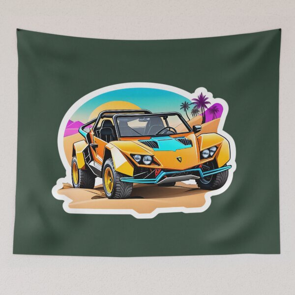 Item preview, Cool Dune Buggy Desert Rally Racing Car designed and sold by TheArtOfPat.