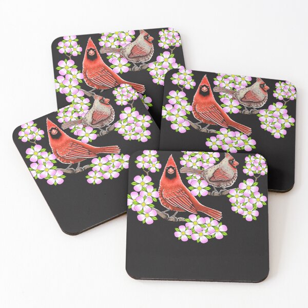 Item preview, Red Cardinal dogwood flower North Carolina Virginia designed and sold by AnthWright.