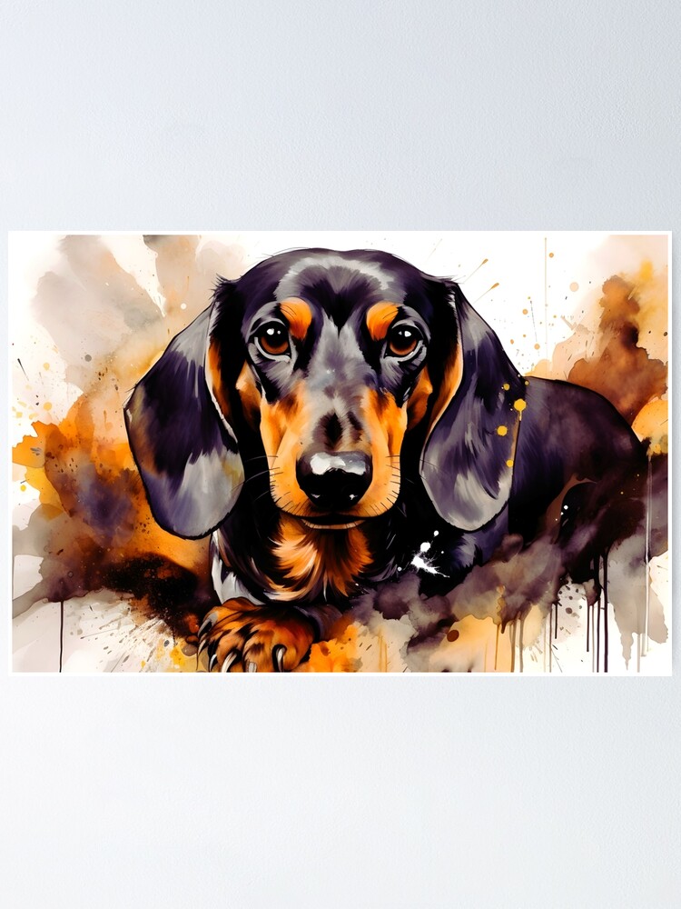 Dachshund Car Pillows Set of 2 Watercolor Dachshund Car Pillows Set of 2 Watercolor