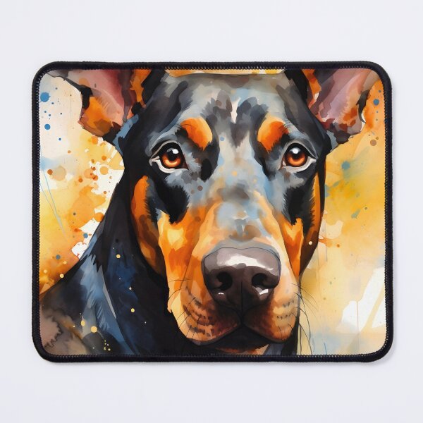 Item preview, Watercolor Doberman Pinscher designed and sold by TheAnimalZ00.